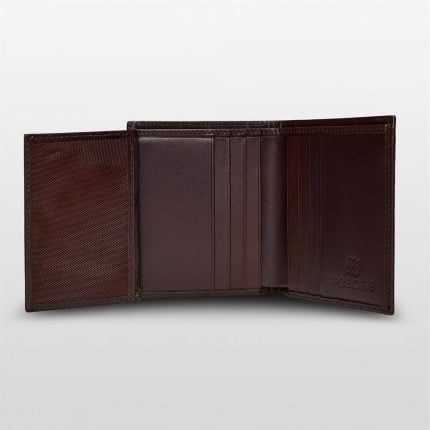 Men’s Trifold Leather Wallet Brown