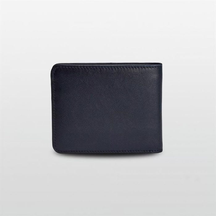 Sports Leather Wallet for Men Navy Blue